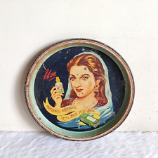 1940 Vintage Indian Lady In Saree Graphics Satya Jiwan Advertising Tin Tray TR63 picture