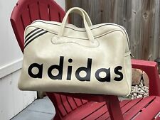 Adidas Travel Bag 1st Old Logo Model Gym Bag White Vintage 1960's 564676 Madrid picture