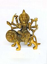 Goddess Brass Durga Maa Statue Sherawali Mata Idol Hindu Figurine 6