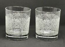 DISARONNO Wears Etro Whiskey Double Old Fashion Rocks Glass Set Of Two (2) picture