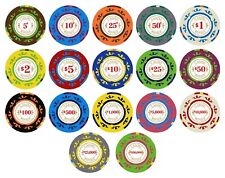 100 Casino Royale Smooth 14 Gram Poker Chips Select Denominations 5cent to $100k picture