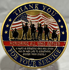 * 10 Pieces “Thank You Veteran for Your Service”Military Challenge Coin Honoring picture
