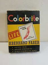 Vintage 16 pack of EBERHARD FABER COLORBRITE intense color pencils BLUE 2125 picture