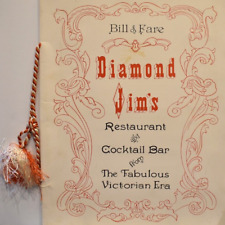 1965 Diamond Jim's Restaurant Menu Los Angeles Hollywood Sepulveda Oakland picture