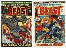 Amazing Adventures #11 & #15 (VG/FN SET) 1st app Hairy BEAST & w/Blue Fur 1972 picture
