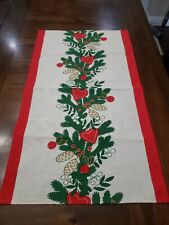 NWOT Vintage FINLAYSON Finland Small Christmas Runner  14X24