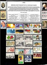 1982 ORIGINAL COMMEMORATIVE YEAR SET OF MINT -MNH- VINTAGE U.S. POSTAGE STAMPS picture