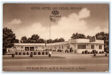 c1940 Royal Autel Exterior View Building Hotel Motel Las Vegas Nevada Postcard picture