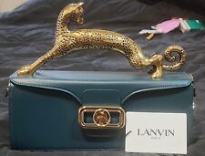 lanvin medium pencil top handle cat bag in dragon green  picture