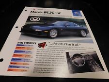 1991-1997 Mazda RX-7 Spec Sheet Brochure Photo Poster 92 93 94 95 96 picture
