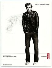 2006 Levi's Print Ad, Slim Straight 514 Jeans, Ryan Thomas, Black Jacket, Denim picture
