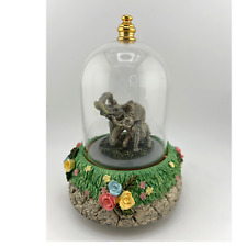 Elephant Dome Music Box Born Free Floral Flowers Pretty  picture