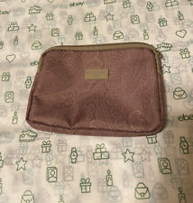 Empty Etro Profumi Burgundy Paisley Japan Airlines Amenity Kit Bag Case New picture