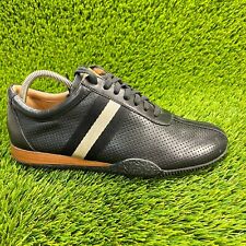 Bally Frenz Perforated Mens Size 8D Black Athletic Casual Lace Up Shoes Sneakers picture