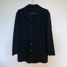 Jil Sander Lightweight Wool Blazer Jacket Black Size 38 6 Medium Made in Germany picture