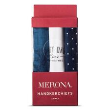 Merona Men's 3pk Handkerchiefs Dad Set - White/Blue  () picture