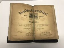 Vintage Antique Johnstown Pa High School Diploma 1938 Leather Bound  picture