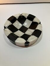 Onyx Ashtray-Black/White Checkered Pattern- Alchemy Works-Heavy-High Quality picture