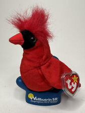 Depressed TY Beanie Baby Mac The Cardinal In Therapy Chair picture