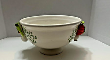 RARE Dennis East International Vegetable Bowl w/3D Tomato and Scallion Handles picture