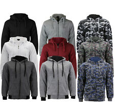 Men's Athletic Warm Soft Sherpa Lined Fleece Zip Up Sweater Jacket Hoodie picture