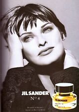 1994 Jil Sander No. 4 Linda Evangelista Perfume Sexy Vintage Print Ad 1990s picture