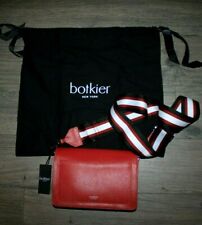 $198 NWT Botkier New York Crosstown Crossbody bag Purse Satchel Leather Red picture