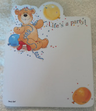 SUZY'S ZOO HUGO BEAR LIFE'S A PARTY NOTEPAD #22039 picture
