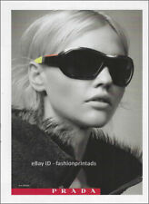 PRADA Linea Rossa Eyewear 1-Page Magazine PRINT AD Fall 2007 SASHA PIVOVAROVA picture