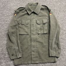 Vintage 40s/50s WWII German Military Shirt Jacket Adult Large Army patches Green picture