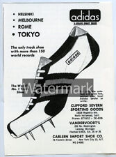 Original  1964 Print ad  Adidas Track shoes Clifford Severn Los Angeles CA picture