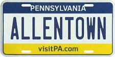 Allentown Pennsylvania Aluminum PA License Plate  picture