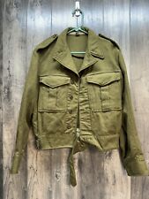 Vtg CJ Wilson Green Wool Jacket Pty LTD 1952 Sz 11 M Military Field Utility Coat picture