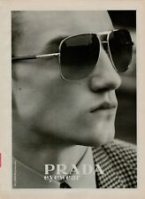 2010 Prada Eyewear Male Model Hound's-tooth Jacket Shades Photo Vintage Print Ad picture