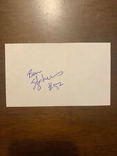 BEN STEPHENS - RICE FOOTBALL - AUTHENTIC AUTOGRAPH SIGNED INDEX -B2251 picture