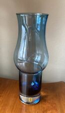 MCM  Botkier ASEDA Sweden Smokey Glass Blue Vase 10-1/4