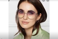 CHLOE CARLINA CHAIN 58mm  Round Sunglasses MSRP$420 in Rainbow made in Italy picture