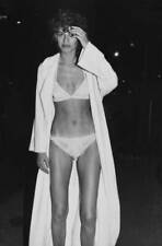 Sandra Bernhard left hand raised to face wearing white underwear b- Old Photo picture