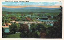 c1920 Aerial Birds Eye View Bridge Montague City  Greenfield MA P527 picture