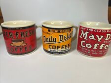 Vtg Coffee Cups Yester Year by Westwood Lot of 3 Perfect Kasper's Ever-Fresh Mug picture