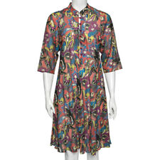 Etro Multicolor Printed Cotton & Silk Shift Dress L/XL picture