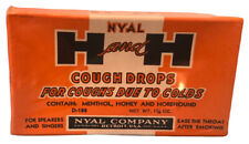 Vintage Unopened Box H&H Menthol Honey Cough Drops NOS Nyal Co. picture