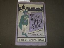 1909 THE GREAT WEST SIDE PROGRAM - CURRIER PRINTING COMPANY - CHICAGO - J 3708 picture