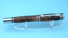 Maple Burl  Majestic Fountain Pen in Chrome and Gun Metal picture