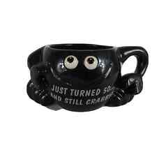 Just Turned 50 And Still Crabby Black Crab Eyes Birthday Papel Coffee Cup Mug picture