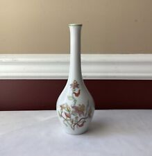 Vintage Japanese Porcelain Bud Vase, Floral Design, Marked, 9 1/2