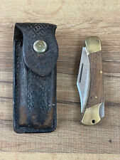 Vintage Puma 965 Deer Hunter Folding Knife with M5 Leather Case picture