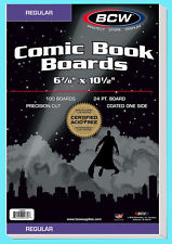 100 BCW REGULAR SIZE COMIC BOOK BACKING BOARDS 6-7/8
