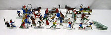 Christmas Art Craft vintage metal Old Fashioned Ice Skating Party 30 piece set picture
