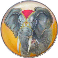 Crystal Dome Button African Elephant Lg Sz  ELE 01  FREE US SHIPPING picture